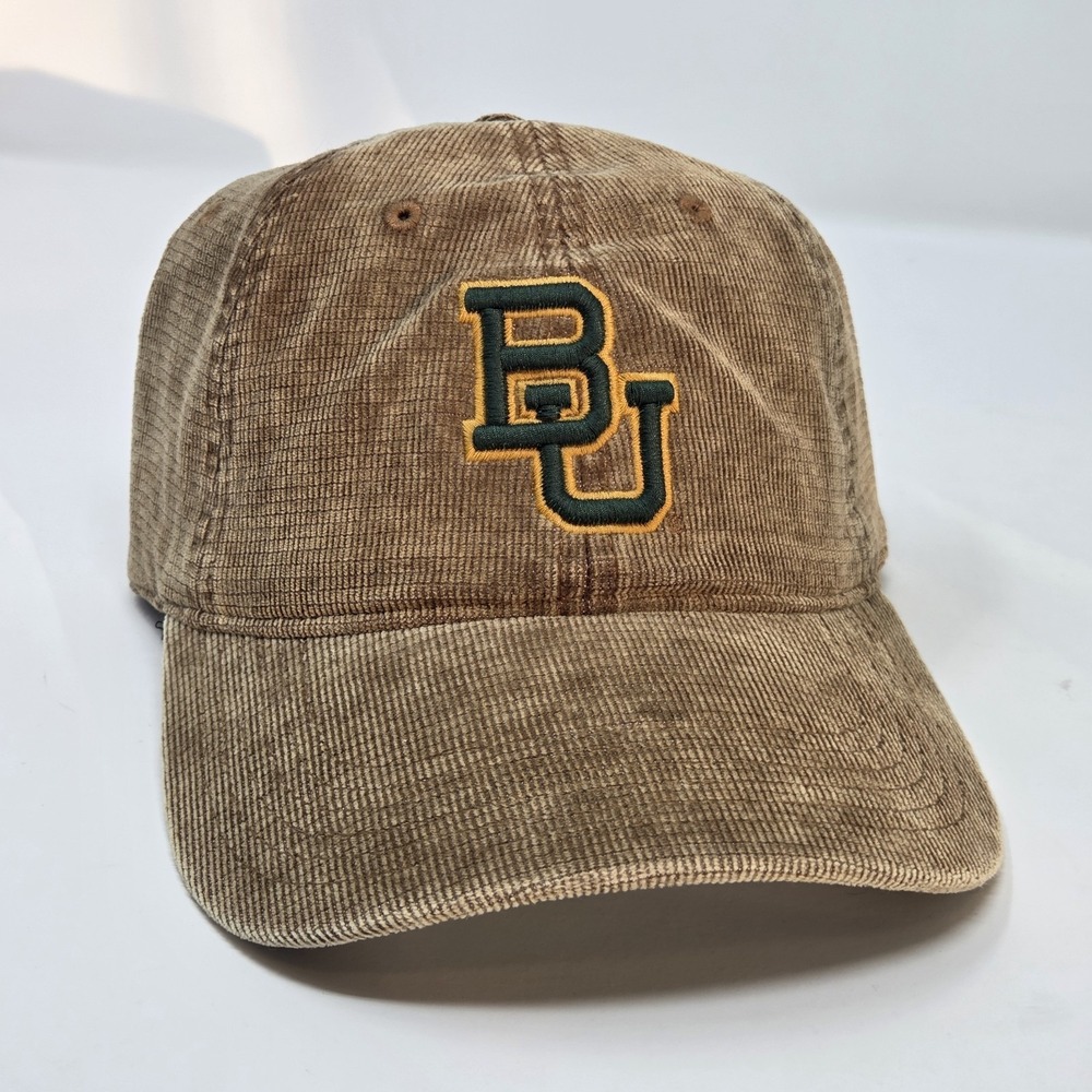 NEW Baylor University Corduroy Cap Brown Cotton‎ Metal Belt Buckle Legacy